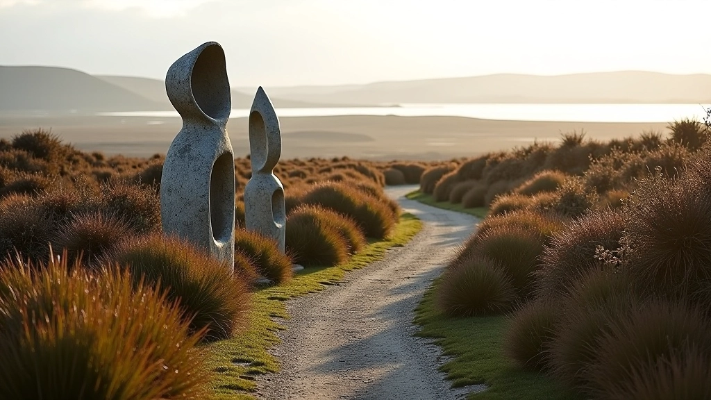 Peatland sculpture trail